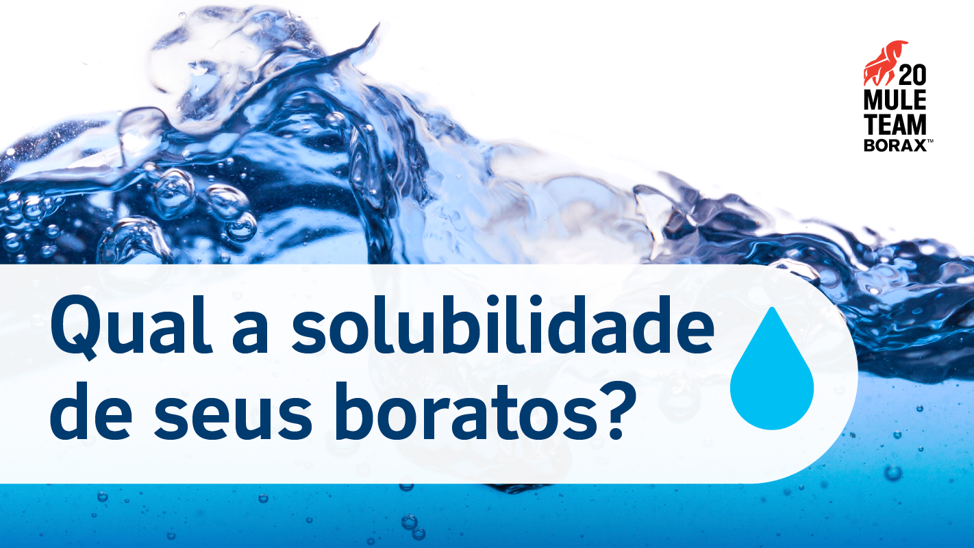 Solubilidade de Minerais de Borato em Água